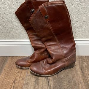 Frye brown leather boots